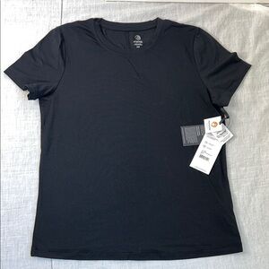 NWT MPG SPORT WOMEN PIMA COTTON CLASSIC FIT TEE Black T-Shirt Small